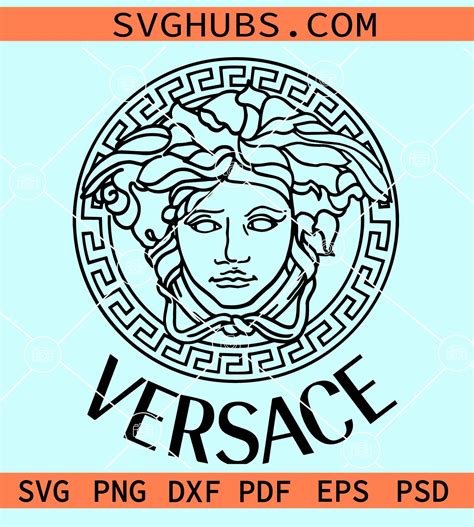 versace metallic logo|Versace logo greek mythology.